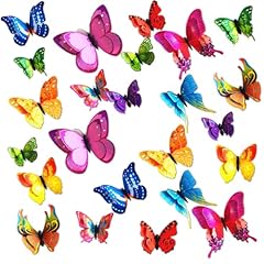 24pcs butterfly wall for sale  Delivered anywhere in UK