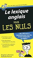 Lexique anglais nuls d'occasion  Livré partout en Belgiqu