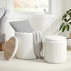 Round ottoman storage for sale  Delivered anywhere in USA 