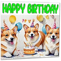 Corgi birthday card for sale  Delivered anywhere in UK