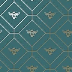 Wallpaper honeycomb bee for sale  Delivered anywhere in UK