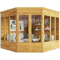 BillyOh Corner Summerhouse Log Cabin 8 x 8 Garden Storage, used for sale  Delivered anywhere in UK