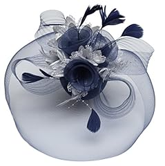 Feather flower fascinator for sale  Delivered anywhere in UK