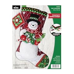 Bucilla snowman quilted for sale  Delivered anywhere in USA 