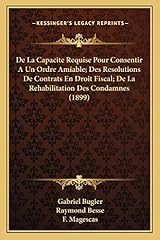 Capacite requise consentir d'occasion  Livré partout en France