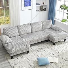 114.2 corduroy sectional for sale  Delivered anywhere in USA 