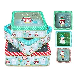 Christmas cookie tins for sale  Delivered anywhere in USA 