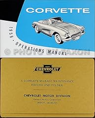 1958 corvette owner for sale  Delivered anywhere in USA 