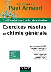Exercices résolus chimie d'occasion  Livré partout en France