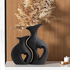 Black ceramic vase for sale  Delivered anywhere in USA 