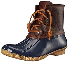 Used, Sperry Women's Saltwater Boots, Tan/Navy, 8M for sale  Delivered anywhere in USA 
