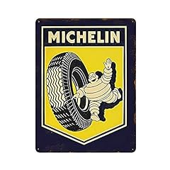 Targa metallo michelin usato  Spedito ovunque in Italia 
