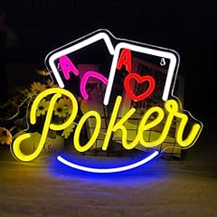 Poker neon sign for sale  Delivered anywhere in USA 
