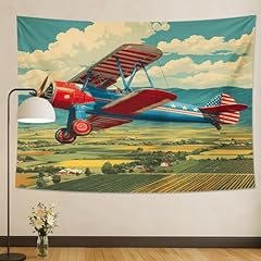 Wandteppich vintage flugzeug gebraucht kaufen  Wird an jeden Ort in Deutschland