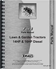 Used, Ford 14HP 16HP Diesel Lawn & Garden Tractor Parts Manual for sale  Delivered anywhere in USA 