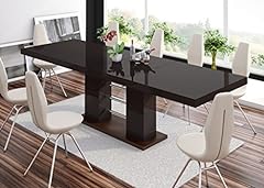 Design Esstisch Tisch HE-111 Braun/Nussbaum Hochglanz gebraucht kaufen  Wird an jeden Ort in Deutschland