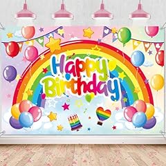 Rainbow birthday decorations for sale  Delivered anywhere in UK