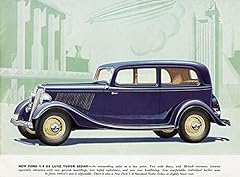 1934 Ford V-8 De Luxe Tudor Sedan - Promotional Advertising for sale  Delivered anywhere in USA 