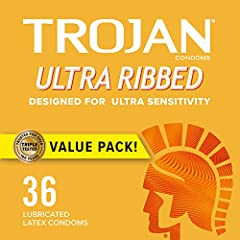 Trojan ultra ribbed for sale  Delivered anywhere in USA 