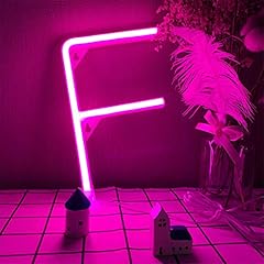 Pink neon letter for sale  Delivered anywhere in USA 