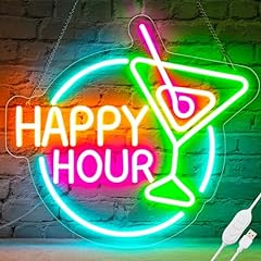 Happy hour neon for sale  Delivered anywhere in USA 