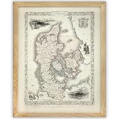 Map denmark vintage for sale  Delivered anywhere in USA 