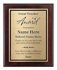 Personalized teacher award for sale  Delivered anywhere in USA 