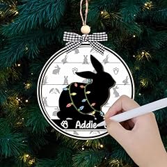 Rabbit christmas ornament for sale  Delivered anywhere in USA 