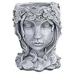 Holibanna Girl Succulent Planter Resin Woman Figuring for sale  Delivered anywhere in UK