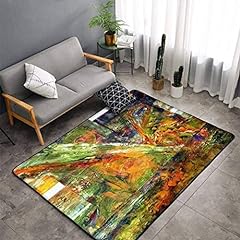 Nice Abstract Original Oil Painting Mixed Media Area Rugs Floor Mat Non Slip Throw Rugs Soft Door Mat Nursery Carpet for Living Room Home Indoor Outdoor Runner Rugs Yoga Mat, used for sale  Delivered anywhere in Canada