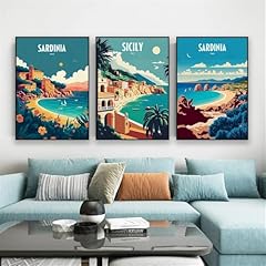 Poster viaggio sardegna usato  Spedito ovunque in Italia 