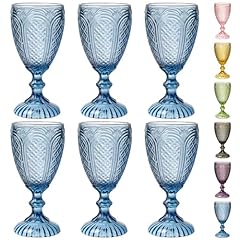 Blue wine glasses for sale  Delivered anywhere in USA 