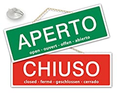 Cartello aperto chiuso usato  Spedito ovunque in Italia 