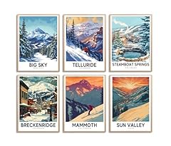 Engojhtq ski poster for sale  Delivered anywhere in USA 