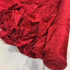 Red crushed velvet for sale  Delivered anywhere in UK