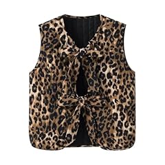 Leopard waistcoat women for sale  Delivered anywhere in UK