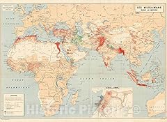 Historic map muslim for sale  Delivered anywhere in USA 
