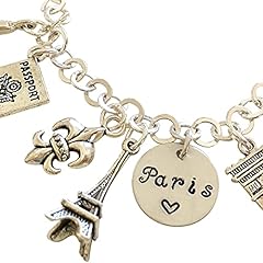 Paris charm bracelet for sale  Delivered anywhere in USA 