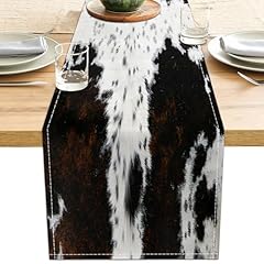 Linen cow print for sale  Delivered anywhere in USA 