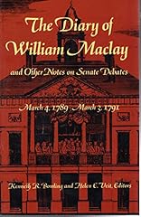 Diary william maclay for sale  Delivered anywhere in USA 