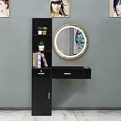 SSLine Classic Black Salon Station Wall Mounted Beauty for sale  Delivered anywhere in Canada