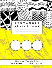 Zentangle sketchbook circular for sale  Delivered anywhere in UK