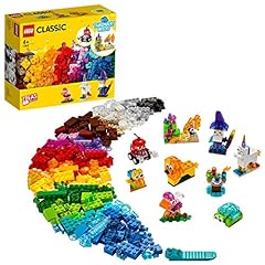 LEGO 11013 Classic Mattoncini Trasparenti Creativi, con Animali (Leone, Uccello e Tartaruga), Giochi per Bambini dai 4 Anni in su usato  Spedito ovunque in Italia 
