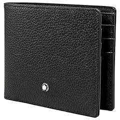 Montblanc black leather for sale  Delivered anywhere in USA 