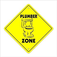 Plumber crossing sign for sale  Delivered anywhere in USA 
