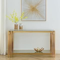 Modern glass console for sale  Delivered anywhere in USA 