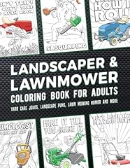 Landscaper lawnmower coloring for sale  Delivered anywhere in USA 