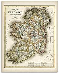 Ireland map 1844 for sale  Delivered anywhere in USA 