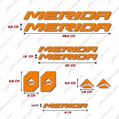 Kit adesivi compatibile con MERIDA Arancione (Lucido) scritte loghi MTB Mountainbike | decals sticker VARI COLORI DISPONIBILI Decalcomanie bici, usato usato  Spedito ovunque in Italia 