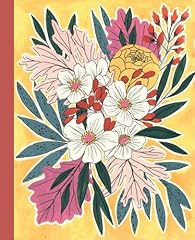Lined notebook floral for sale  Delivered anywhere in UK
